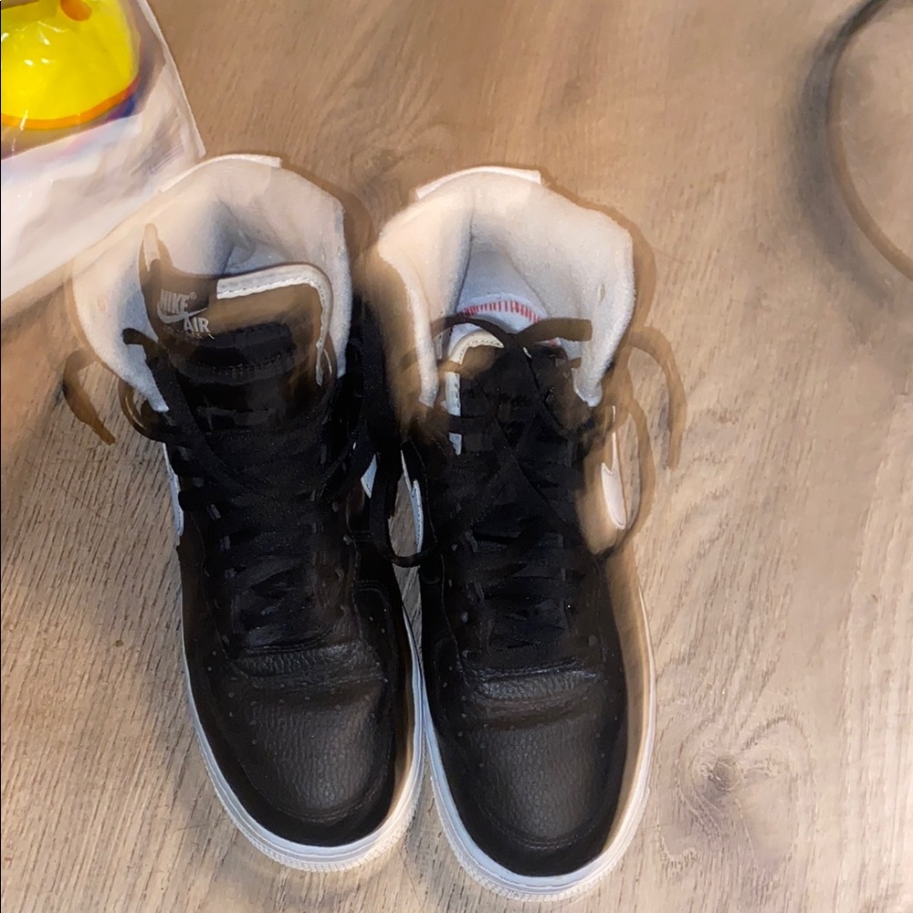Nike Black and White High-Top Sneakers